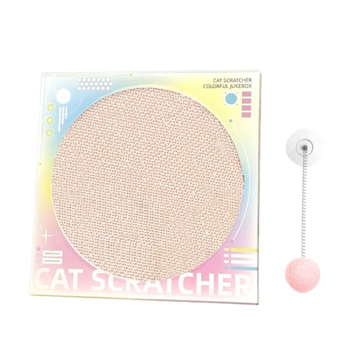 Setauoo Kratzpads für Indoor-Katzen – Retro-Schallplattenspieler, Katze gefangen, Katzenminze-Schutz-Möbel, Katzenkratzunterlage aus Karton, mit Federschaukelball Setauoo Kratzpads für Indoor-Katzen – Retro-Schallplattenspieler, Katze gefangen, Katzenminze-Schutz-Möbel, Katzenkratzunterlage aus Karton, mit Federschaukelball von Setauoo