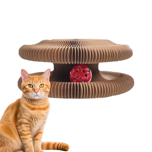 Setauoo Organ Cat Scratcher Board, Cat Accordion Toy with Bell Ball and Track, Interactive Mental Physical Exercise Game for Infoor Oudoor Use Setauoo Organ Cat Scratcher Board, Cat Accordion Toy with Bell Ball and Track, Interactive Mental Physical Exercise Game for Infoor Oudoor Use von Setauoo