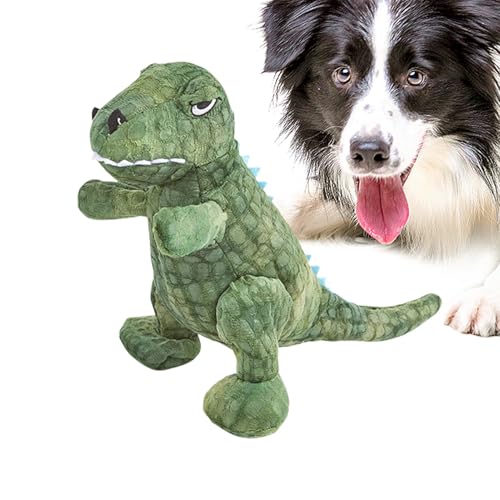 Setauoo Plüsch-Dinosaurier-Hundespielzeug, interaktives Plüsch-stehendes Dinosaurier-Hundespielzeug, beißfestes Haustierzubehör, Zahnreinigungsspielzeug für kleine, mittelgroße Hunderassen Setauoo Plüsch-Dinosaurier-Hundespielzeug, interaktives Plüsch-stehendes Dinosaurier-Hundespielzeug, beißfestes Haustierzubehör, Zahnreinigungsspielzeug für kleine, mittelgroße Hunderassen von Setauoo