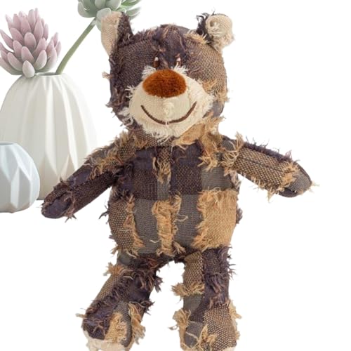 Setauoo Quietschendes Hundespielzeug, interaktives Quietsch-Plüschbär, weiches Kauspielzeug, Hundespielzeug, Welpenspielzeug, quietschendes Hundespielzeug für kleine, mittelgroße und große Rassen Setauoo Quietschendes Hundespielzeug, interaktives Quietsch-Plüschbär, weiches Kauspielzeug, Hundespielzeug, Welpenspielzeug, quietschendes Hundespielzeug für kleine, mittelgroße und große Rassen von Setauoo