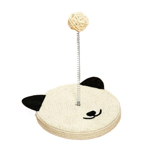 Setauoo Sisal-Kratzer | Interaktiver Sisal-Katzenkopf-Formstab | Möbelschutz, integrierte Glocke für geistige körperliche Übungen zum Schleifen Setauoo Sisal-Kratzer | Interaktiver Sisal-Katzenkopf-Formstab | Möbelschutz, integrierte Glocke für geistige körperliche Übungen zum Schleifen von Setauoo