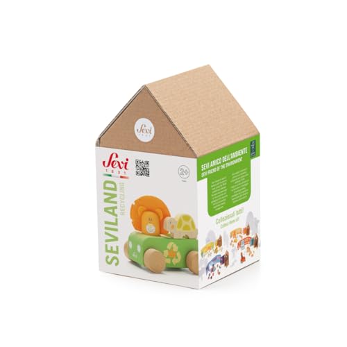 Seviland Wiederverwertung (18st) Sevi | Multiaktive Lernspiele aus Holz für Kinder ab 3 Jahren | 20x13x12,5cm | Seviland | Modell 83096 von Sevi