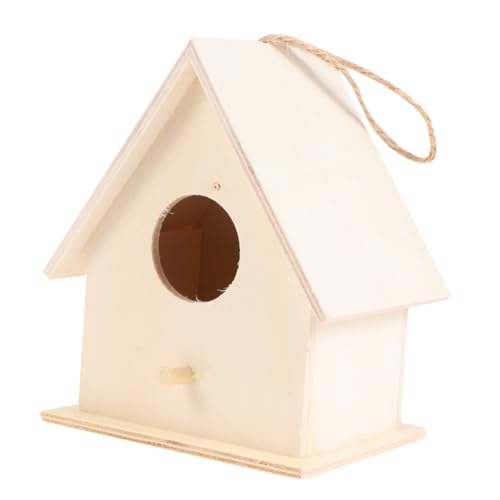 Sewroro 6 Stück Teiliges DIY Holz Vogelhaus Bastelset mit Dickem Seil Stabiler Standfläche zum Bemalen und Dekorieren Pädagogisches Kreativspielzeug für Holz Nistkasten für Zuhause und Sewroro 6 Stück Teiliges DIY Holz Vogelhaus Bastelset mit Dickem Seil Stabiler Standfläche zum Bemalen und Dekorieren Pädagogisches Kreativspielzeug für Holz Nistkasten für Zuhause und von Sewroro