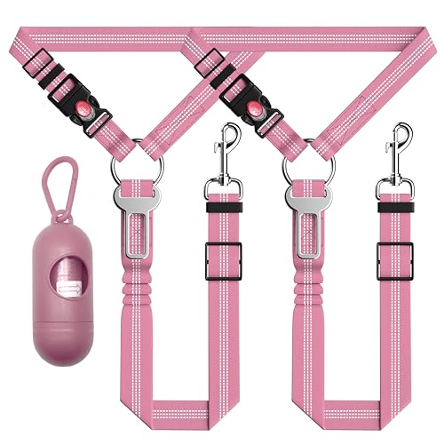 Seyezo Hunde Auto-Sicherheitsgurt für Auto, 3-teiliges Set, einziehbares Hundegeschirr, verstellbar, reflektierend, Hunde-Sicherheitsgurt für die Kopfstützen des Fahrzeugs, Sicherheitsgurt für Hunde, Seyezo Hunde Auto-Sicherheitsgurt für Auto, 3-teiliges Set, einziehbares Hundegeschirr, verstellbar, reflektierend, Hunde-Sicherheitsgurt für die Kopfstützen des Fahrzeugs, Sicherheitsgurt für Hunde, von Seyezo