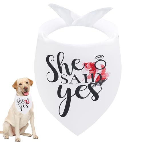 Seyezo Verlobungsgeschenke, Hundehalstücher mit Aufschrift "My Humans are Getting Married", Hochzeits-Hundehalstuch, Haustier-Schal, Verlobungsfeier, Foto-Dekorationen, Haustierzubehör für Seyezo Verlobungsgeschenke, Hundehalstücher mit Aufschrift "My Humans are Getting Married", Hochzeits-Hundehalstuch, Haustier-Schal, Verlobungsfeier, Foto-Dekorationen, Haustierzubehör für von Seyezo