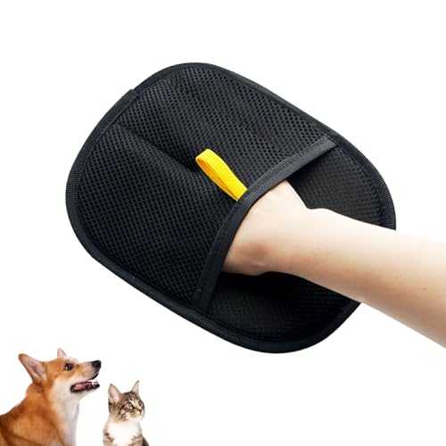 Seymal Fell Magnet, Katzen Handschuhe Fellpflege, Doppelseitige Tierpflegehandschuhe, Tierhaarentfernungshandschuhe for Hunde Und Katzen, for Waschen Und Enthaaren, Glattes Und Gesundes Fell(1pc) von Seymal