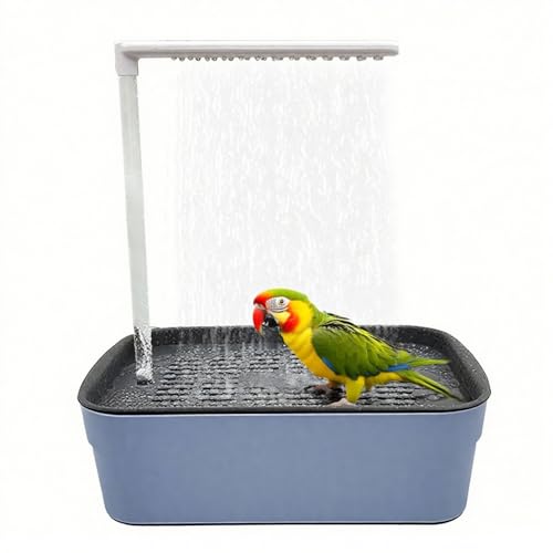 Seymal Vogel Dusche, Vogeldusche Nymphensittiche, Badewanne Mit Automatischem Wasserkreislauf Und Mehreren Wasserhähnen, Vogeldusche Papagei, Vogel Badehaus for Wellensittich Seymal Vogel Dusche, Vogeldusche Nymphensittiche, Badewanne Mit Automatischem Wasserkreislauf Und Mehreren Wasserhähnen, Vogeldusche Papagei, Vogel Badehaus for Wellensittich von Seymal