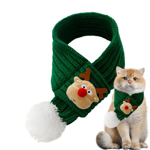 Seyrnicay Haustier-Weihnachtsschal – Katzen-Halstücher – verstellbarer Halswärmer, Weihnachtsmann-Schal für Haustiere, Hunde, Welpen, Katzen, Kätzchen Seyrnicay Haustier-Weihnachtsschal – Katzen-Halstücher – verstellbarer Halswärmer, Weihnachtsmann-Schal für Haustiere, Hunde, Welpen, Katzen, Kätzchen von Seyrnicay
