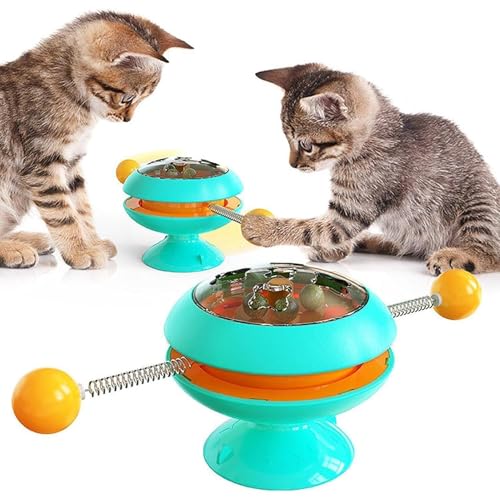 Seyrnicay Interaktives Katzenminze-Trainingsspielzeug | Katzen-Spinner-Spielzeug mit Saugnapf, lustiger neckender Katzen-Spinner, Windmühlen-Spielzeug, interaktives Katzenminze-Spielzeug für Seyrnicay Interaktives Katzenminze-Trainingsspielzeug | Katzen-Spinner-Spielzeug mit Saugnapf, lustiger neckender Katzen-Spinner, Windmühlen-Spielzeug, interaktives Katzenminze-Spielzeug für von Seyrnicay