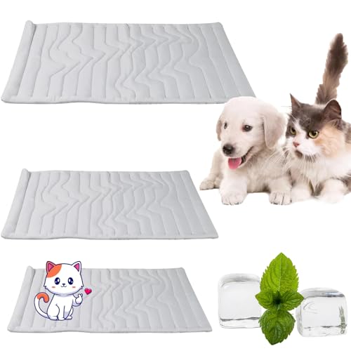 Pfoten KüHlmatte Hund,KüHlmatte FüR Hunde Selbst,Pfotenchill KüHlmatte Hund,KüHlmatte FüR Den Sommer Hunde,Pfoten Chill KüHlmatte (3 Stücke) von Sfbnjr