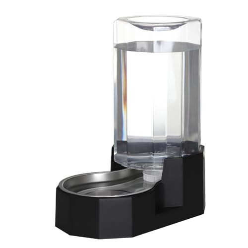 Sfozstra Großer Wasserspender für Hunde, 8 l, automatischer schwarzer Wasserspender mit Edelstahlnapf – ohne Filter – Schwerkraft-Design für mehrere Haustiere im Innen- und Außenbereich Sfozstra Großer Wasserspender für Hunde, 8 l, automatischer schwarzer Wasserspender mit Edelstahlnapf – ohne Filter – Schwerkraft-Design für mehrere Haustiere im Innen- und Außenbereich von Sfozstra