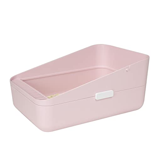 Sfozstra Offene Katzentoilette, verhindert Sandaustritt, langlebige hohe Seitenklo für kleine Katzen, sichere und geruchsneutrale Katzentoilette, abnehmbare Katzentoilette, leicht zu reinigen (Rosa, Sfozstra Offene Katzentoilette, verhindert Sandaustritt, langlebige hohe Seitenklo für kleine Katzen, sichere und geruchsneutrale Katzentoilette, abnehmbare Katzentoilette, leicht zu reinigen (Rosa, von Sfozstra