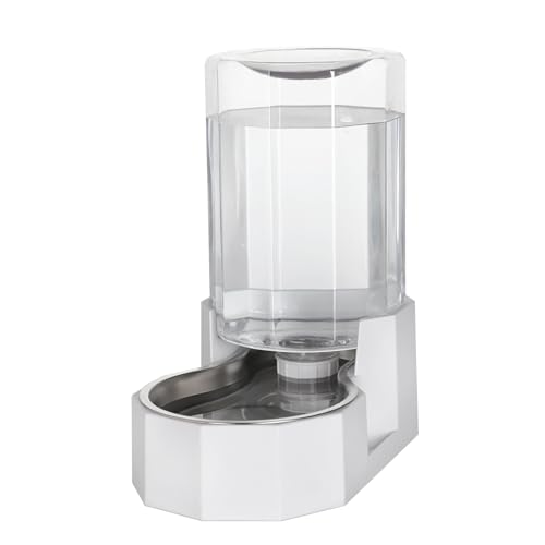 Sfozstra Wassernapfspender für Hunde - 6L große weiße Schwerkraft Edelstahlnapf - Ohne Filter - Haustier-Futterspender für Haustiere im Innen- und Außenbereich durch Besitzer Sfozstra Wassernapfspender für Hunde - 6L große weiße Schwerkraft Edelstahlnapf - Ohne Filter - Haustier-Futterspender für Haustiere im Innen- und Außenbereich durch Besitzer von Sfozstra