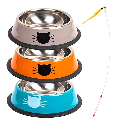 3 Stück katzennapf flach + 1 Katzenspielzeug,katzennapf Edelstahl,katzennapf 3er Set,futternapf Katze,Katzen napf,Katzennäpfe,Fressnapf Katze,katzenschüssel,futternapf Hund, 3 Stück katzennapf flach + 1 Katzenspielzeug,katzennapf Edelstahl,katzennapf 3er Set,futternapf Katze,Katzen napf,Katzennäpfe,Fressnapf Katze,katzenschüssel,futternapf Hund, von Sgehai