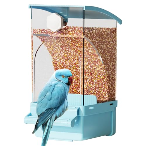 Sghtil Automatischer Vogelfutterleiter, automatischer Vogelfutterleiter für Käfig - Transparenter Lebensmittelbehälter | Käfigzubehör, Haustierversorgungen für Cockatiel Kakerarienanbringliche Conure von Sghtil