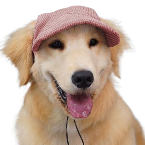 Sghtil Baseballcap Für Hunde,Sonnenschutz Hüte Mit Leichtem Verstellbarem Design Für Kleine Mittelgroße & Große Hunde - Verstellbares Design Mit Ohrlöchern & Strandschirm Für Kleine, Mittelgroße & von Sghtil