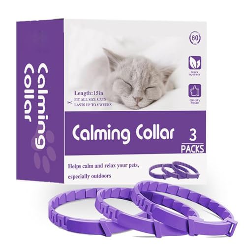 Sghtil Beruhigendes Katzenhalsband, beruhigender Diffusor für Katzen, sichere verstellbare Halsbänder | Kätzchen-Pheromone, Haustierbedarf für Zuhause, Outdoor, Reisen Sghtil Beruhigendes Katzenhalsband, beruhigender Diffusor für Katzen, sichere verstellbare Halsbänder | Kätzchen-Pheromone, Haustierbedarf für Zuhause, Outdoor, Reisen von Sghtil