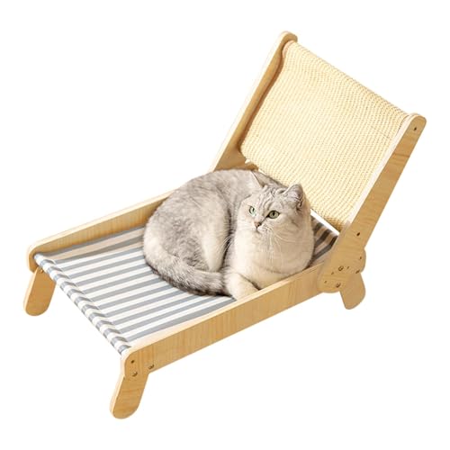 Sghtil Cat Lounge Stuhl Kratzer, Strandstuhl Katze Hängematte | Cat Lounger Sisal Scratch | 4-Position verstellbare, gemütliche Kratzer-Lounge-Strandbett für Erwachsene Kätzchenpuppe Sghtil Cat Lounge Stuhl Kratzer, Strandstuhl Katze Hängematte | Cat Lounger Sisal Scratch | 4-Position verstellbare, gemütliche Kratzer-Lounge-Strandbett für Erwachsene Kätzchenpuppe von Sghtil