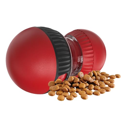 Sghtil Cat Treat -Spender, Behandlungsabgabe Katzenspielzeug,Haustierfutter Ball Feeder | Interaktives klingender Gewichtsverlust langsamer Feeder -Lebensmittelspender Spielzeug für Innenkatzen von Sghtil