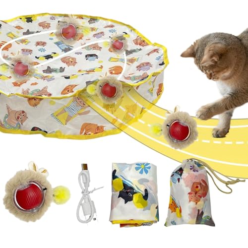 Sghtil Elektrisches Katzenspielzeug, Rollkugelspielzeug für Katzen, mobiler interaktiver Ball für Katzen | Versteckspiel, elektrisches Intelligentes automatisches Spielzeug für Kätzchen, aktives Sghtil Elektrisches Katzenspielzeug, Rollkugelspielzeug für Katzen, mobiler interaktiver Ball für Katzen | Versteckspiel, elektrisches Intelligentes automatisches Spielzeug für Kätzchen, aktives von Sghtil