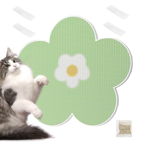 Sghtil Katzenkratzer, Katzenkratzer für Wand, Klebrige Katzenkratzplatte, Kätzchenkratzer, Blumenform Haustierkratzer für Möbelschutz von Sghtil