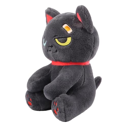 Sghtil Katzenplüschspielzeug, Katzengefüllte Spielzeug,Nettes Piratenkatze Spielzeug - Weiche gotische Puppe, schlafender Begleiter, tierische Desktop -Ornament für Schlafzimmer, Wohnzimmer, Bett, von Sghtil