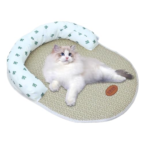 Sghtil Kühlmatte für kleine Haustiere, Kühlmatte für Hunde | Sommerhütte für Haustiere mit 15x11 Zoll Kühlkissen, Matte von Sghtil
