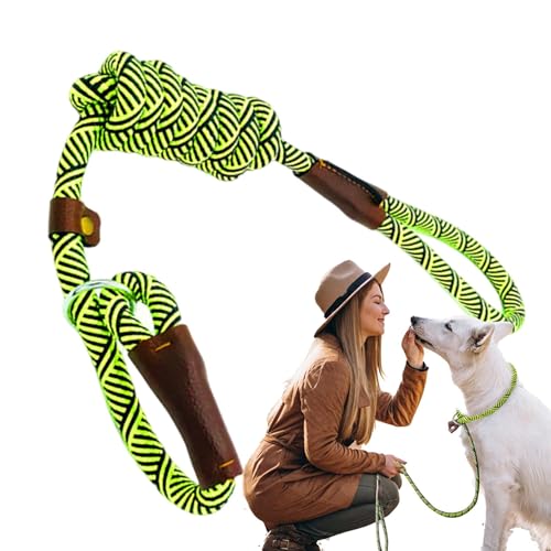 Sghtil Seil ohne Zug, Spaziergang für Hunde, Zugseil, bequemer gepolsterter Griff, langes verstellbares Seil für Hunde für das Training, Gehen für Hunde Sghtil Seil ohne Zug, Spaziergang für Hunde, Zugseil, bequemer gepolsterter Griff, langes verstellbares Seil für Hunde für das Training, Gehen für Hunde von Sghtil