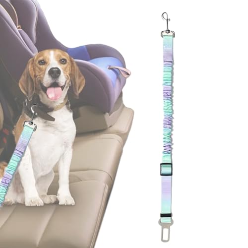 Sghtil Sicherheitsgurt für Hunde im Auto, verstellbare Sicherheitsgurte für Fahrzeuge – verstellbares ausziehbares Zubehör mit Schnalle und Gurt für Reisen von Sghtil