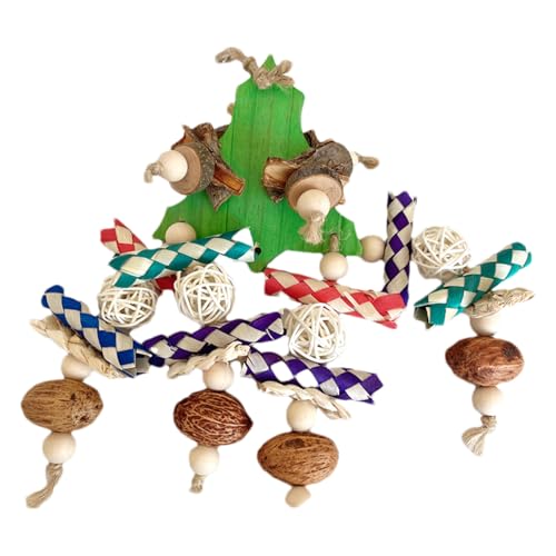 Sghtil Spielzeug für Vögel, Wellensittiche und Käfig – Kauspielzeug aus Holz für Papageienkäfig | Natürliches sicheres Kauzubehör für stimulierendes Spiel und geistige Stimulation Sghtil Spielzeug für Vögel, Wellensittiche und Käfig – Kauspielzeug aus Holz für Papageienkäfig | Natürliches sicheres Kauzubehör für stimulierendes Spiel und geistige Stimulation von Sghtil