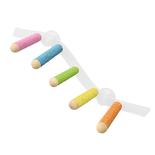 Sghtil Vogel-Dusch Sitzstange,Nymphensittich Kletterleiter Mit Saugnäpfen - Saugnapf-Duschstange für Papageien Wellensittiche Nymphensittiche mit Platzsparendem Vogelkäfig Design von Sghtil