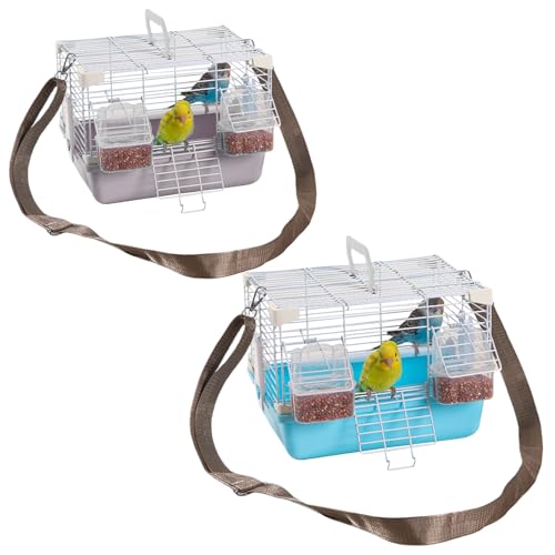 Sghtil Vogel Reisekäfig - Leichtgewicht Papageientransportbox,Robustes Haustierzubehör Für Kleintiere Unterwegs & Zuhause Sghtil Vogel Reisekäfig - Leichtgewicht Papageientransportbox,Robustes Haustierzubehör Für Kleintiere Unterwegs & Zuhause von Sghtil