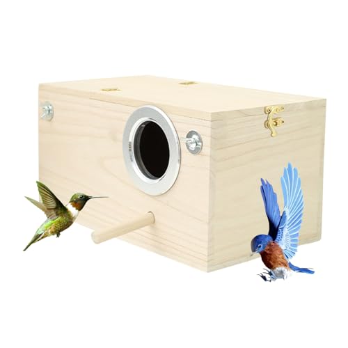 Sittich Nistkasten Vogelhaus Hölzerne Vogel Nistkasten Wellensittich Zuchtbox Brutkasten für Papageien mit Stehstange Verwendet Für Kleine Vögel Wie Finken Wellensittiche Kanarienvögel Usw Sittich Nistkasten Vogelhaus Hölzerne Vogel Nistkasten Wellensittich Zuchtbox Brutkasten für Papageien mit Stehstange Verwendet Für Kleine Vögel Wie Finken Wellensittiche Kanarienvögel Usw von Sghtil