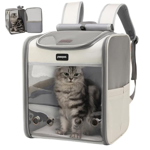 Cat -Rucksack, 16x14x11 Zoll atmungsaktives Netz -Rucksackträger mit Belüftungslöchern, faltbar und tragbar für Reisen, Pflege, OutdoorScat Cat -Rucksack, 16x14x11 Zoll atmungsaktives Netz -Rucksackträger mit Belüftungslöchern, faltbar und tragbar für Reisen, Pflege, OutdoorScat von Sgqtqybk