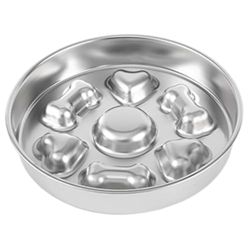 Hund Slow Feeder für Gute Essgewohnheiten 10 Slow Feeder Hund Bowls Poliert leichtes Waschen Edelstahl -Fütterungsschale für Zuhause von Sgqtqybk
