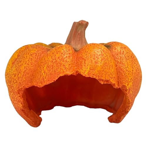 Sgqtqybk Halloween Fish Tank Decor Harzkürbisform Halloween Aquariumdekorationen für kleine Fische, Garnel von Sgqtqybk