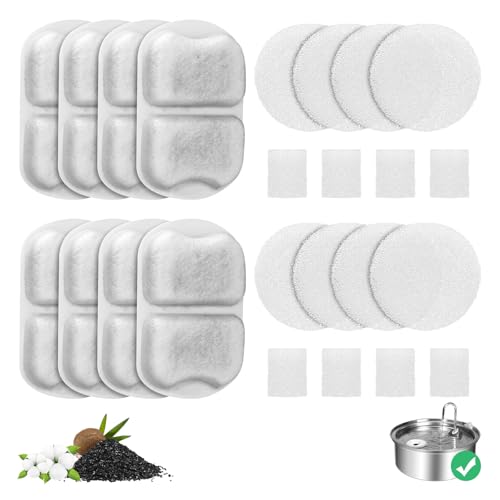 8er-Pack Katzenbrunnenfilter für 7L/6,520.4 g/1,8G Edelstahl-Hundespender, 8 Sets von Hunde-Wasserbrunnen Ersatzfilter/Schaumstoff/Schwamm für 7L/6,520.4 g 1,8 GAL Haustier Trinkwassernapf 8er-Pack Katzenbrunnenfilter für 7L/6,520.4 g/1,8G Edelstahl-Hundespender, 8 Sets von Hunde-Wasserbrunnen Ersatzfilter/Schaumstoff/Schwamm für 7L/6,520.4 g 1,8 GAL Haustier Trinkwassernapf von SgurFin