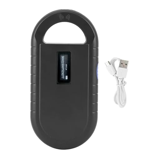 Sgzrydb USB-RFID-Handheld-Minichip-Haustierscanner für Tiere -B ISO11784/5 Tier-Haustier-ID-Lesechip für Hund, Katze, von Sgzrydb