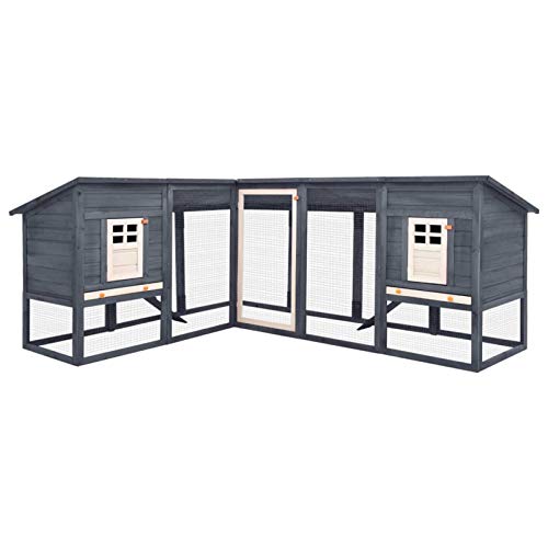 ShGaxin Kaninchenstall mit Freilauf, Hasenstall, Hasenkäfig, Doppelhausninchenställe,Tierhaus, Kleintierstall, Kaninchenhaus, Haustierstall, Kaninchen Häuser, Grau und Weiß Tanne Massivholz ShGaxin Kaninchenstall mit Freilauf, Hasenstall, Hasenkäfig, Doppelhausninchenställe,Tierhaus, Kleintierstall, Kaninchenhaus, Haustierstall, Kaninchen Häuser, Grau und Weiß Tanne Massivholz von ShGaxin