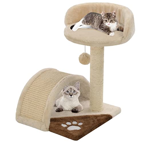 ShGaxin Katzen-Kratzbaum Sisal 40 cm Beige und Braun, Katzenkratzbaum, Katzenmöbel, Kratztonne Für Katzen, Aktivitätskratzbäume, Katzen Zubehör - 170545 ShGaxin Katzen-Kratzbaum Sisal 40 cm Beige und Braun, Katzenkratzbaum, Katzenmöbel, Kratztonne Für Katzen, Aktivitätskratzbäume, Katzen Zubehör - 170545 von ShGaxin