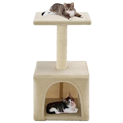 ShGaxin Katzen-Kratzbaum Sisal 55 cm Beige, Katzenkratzbaum, Katzenmöbel, Kratztonne Für Katzen, Aktivitätskratzbäume, Katzen Zubehör ShGaxin Katzen-Kratzbaum Sisal 55 cm Beige, Katzenkratzbaum, Katzenmöbel, Kratztonne Für Katzen, Aktivitätskratzbäume, Katzen Zubehör von ShGaxin