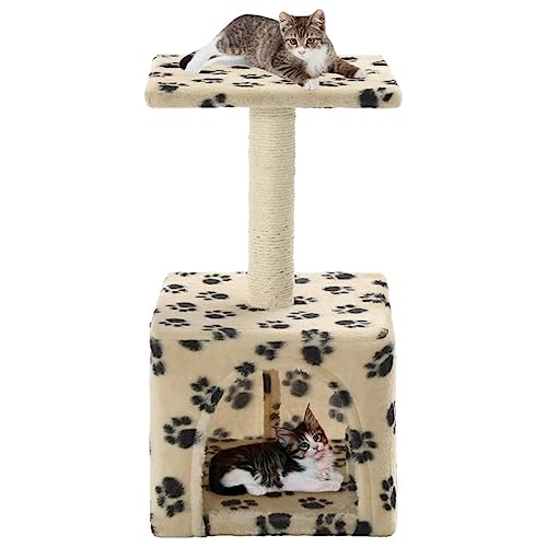 ShGaxin Katzen-Kratzbaum Sisal 55 cm Beige Pfoten-Aufdruck, Katzenkratzbaum, Katzenmöbel, Kratztonne Für Katzen, Aktivitätskratzbäume, Katzen Zubehör ShGaxin Katzen-Kratzbaum Sisal 55 cm Beige Pfoten-Aufdruck, Katzenkratzbaum, Katzenmöbel, Kratztonne Für Katzen, Aktivitätskratzbäume, Katzen Zubehör von ShGaxin