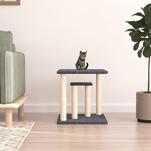 ShGaxin Kratzbaum mit Plattformen Dunkelgrau 50 cm, Katzenkratzbaum, Katzenmöbel, Kratztonne Für Katzen, Aktivitätskratzbäume, Katzen Zubehör ShGaxin Kratzbaum mit Plattformen Dunkelgrau 50 cm, Katzenkratzbaum, Katzenmöbel, Kratztonne Für Katzen, Aktivitätskratzbäume, Katzen Zubehör von ShGaxin