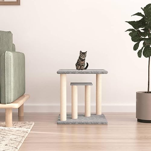 Kratzbaum mit Plattformen Hellgrau 50 cm, ShGaxin Katzenkratzbaum, Katzenmöbel, Kratztonne Für Katzen, Aktivitätskratzbäume, Katzen Zubehör Kratzbaum mit Plattformen Hellgrau 50 cm, ShGaxin Katzenkratzbaum, Katzenmöbel, Kratztonne Für Katzen, Aktivitätskratzbäume, Katzen Zubehör von ShGaxin