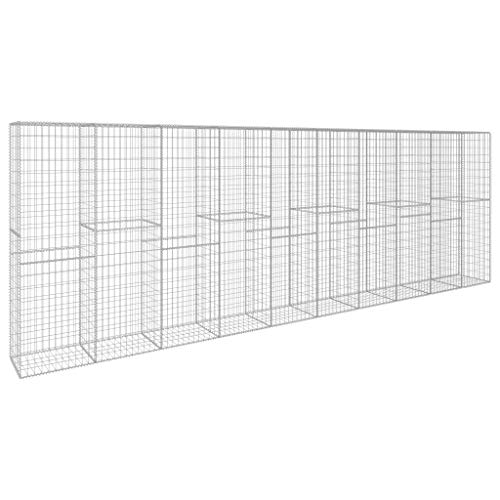 ShGaxin Gabionenwand mit Abdeckung, Pflanzkübel, Kräuterbeet, Hochbeete-kit, Pflanztrog, Vertikalbeet, Pflanzgefäße, Pflanzencontainer, Verzinkter Stahl 600 x 50 x 200 cm ShGaxin Gabionenwand mit Abdeckung, Pflanzkübel, Kräuterbeet, Hochbeete-kit, Pflanztrog, Vertikalbeet, Pflanzgefäße, Pflanzencontainer, Verzinkter Stahl 600 x 50 x 200 cm von ShGaxin