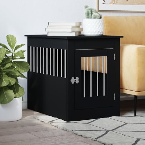 ShGaxin Homes For Pets 838324 Hundekäfig, Holzwerkstoff, schwarz, 55 x 80 x 68 cm ShGaxin Homes For Pets 838324 Hundekäfig, Holzwerkstoff, schwarz, 55 x 80 x 68 cm von ShGaxin