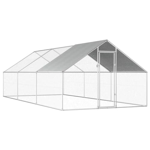 ShGaxin Hühnerstall für den Außenbereich, verzinkter Stahl, 2,75 x 6 x 1,92 m von ShGaxin