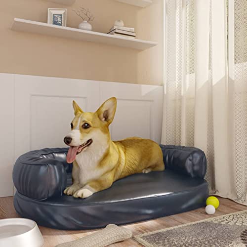 ShGaxin Hundebett Ergonomisch Schaumstoff Dunkelblau 75x53cm Kunstleder, Hundesofa, Hunde Bett, Hundekissen, Dog Bed, Kuschelbett Katzen, Hunde Couch, Hunde Sofabett, 171314 ShGaxin Hundebett Ergonomisch Schaumstoff Dunkelblau 75x53cm Kunstleder, Hundesofa, Hunde Bett, Hundekissen, Dog Bed, Kuschelbett Katzen, Hunde Couch, Hunde Sofabett, 171314 von ShGaxin