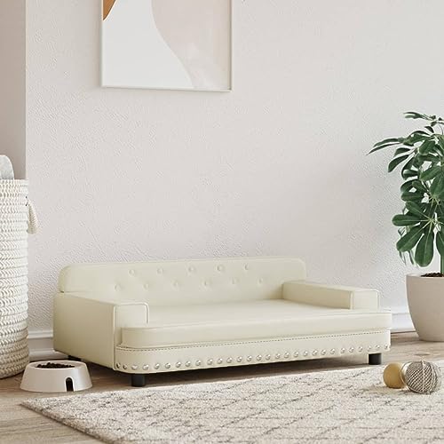 ShGaxin Hundebett aus Kunstleder, cremefarben, 90 x 53 x 30 cm, Hundematratze, Hundebett, Haustierbett, Hundebett, Bett für Hunde und Katzen - 171877 ShGaxin Hundebett aus Kunstleder, cremefarben, 90 x 53 x 30 cm, Hundematratze, Hundebett, Haustierbett, Hundebett, Bett für Hunde und Katzen - 171877 von ShGaxin