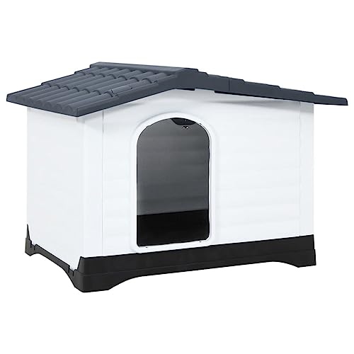 ShGaxin Hundehütte aus Polypropylen, Grau, 90,5 x 68 x 66 cm, Hundehütte, Hundehütte, Hundehütte, Hundehütte, Möbel ShGaxin Hundehütte aus Polypropylen, Grau, 90,5 x 68 x 66 cm, Hundehütte, Hundehütte, Hundehütte, Hundehütte, Möbel von ShGaxin